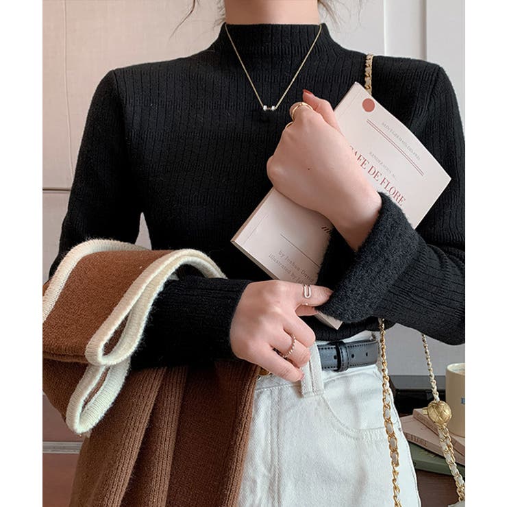 裏起毛 プチハイネックニットトップス厚手 | SUNSHINE CLOSET | 詳細画像9 