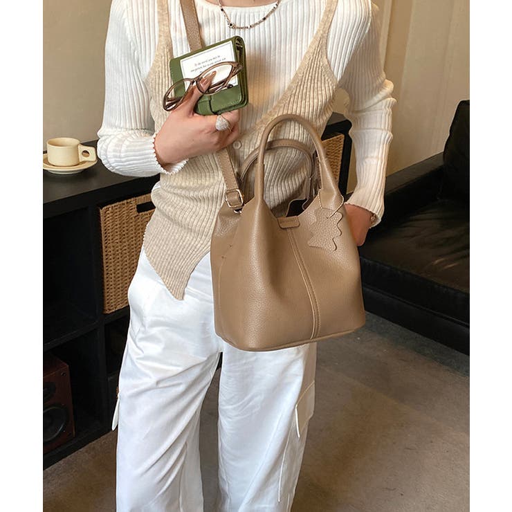 インバッグ付きミニトートバッグ2way鞄 大容量斜めがけバッグ バケットバッグマ… | SUNSHINE CLOSET | 詳細画像10 