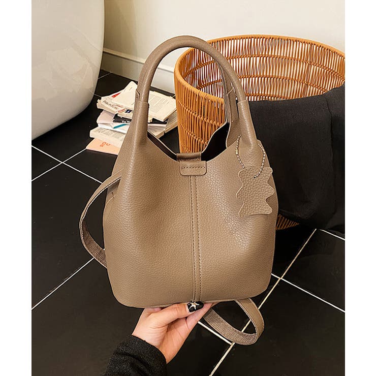 インバッグ付きミニトートバッグ2way鞄 大容量斜めがけバッグ バケットバッグマ… | SUNSHINE CLOSET | 詳細画像13 