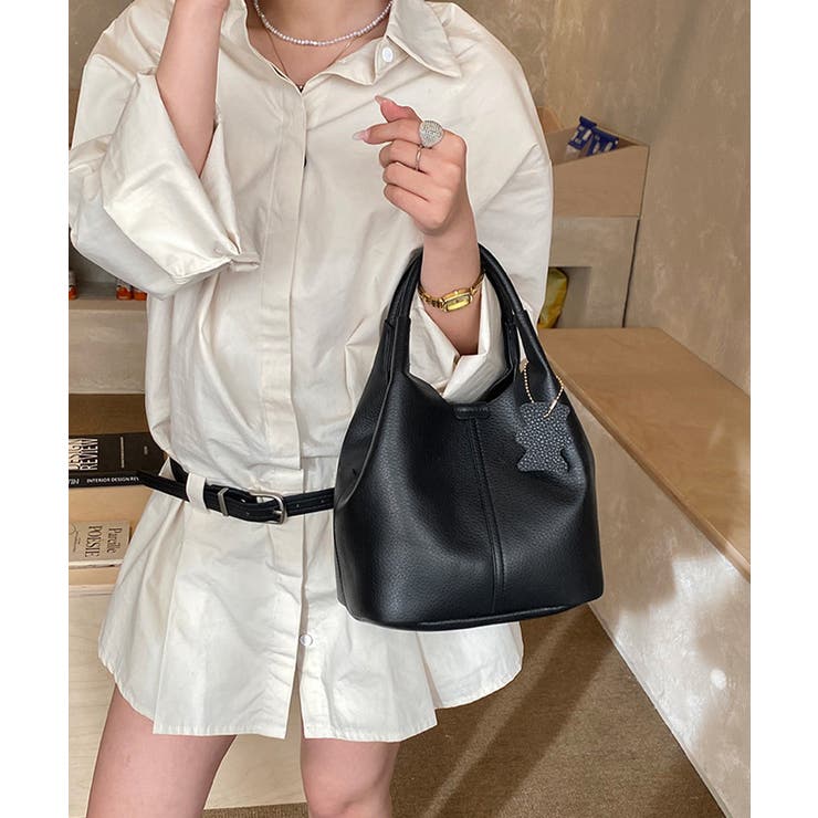 インバッグ付きミニトートバッグ2way鞄 大容量斜めがけバッグ バケットバッグマ… | SUNSHINE CLOSET | 詳細画像2 