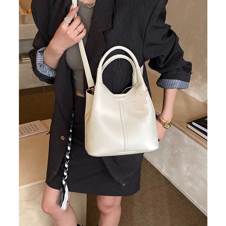 インバッグ付きミニトートバッグ2way鞄 大容量斜めがけバッグ バケットバッグマ… | SUNSHINE CLOSET | 詳細画像4 