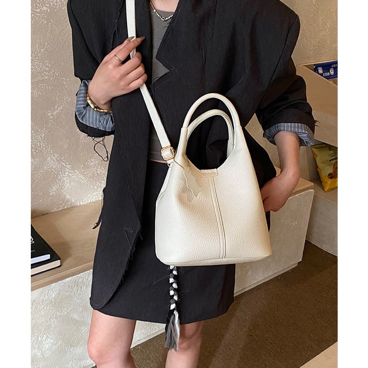インバッグ付きミニトートバッグ2way鞄 大容量斜めがけバッグ バケットバッグマ… | SUNSHINE CLOSET | 詳細画像5 