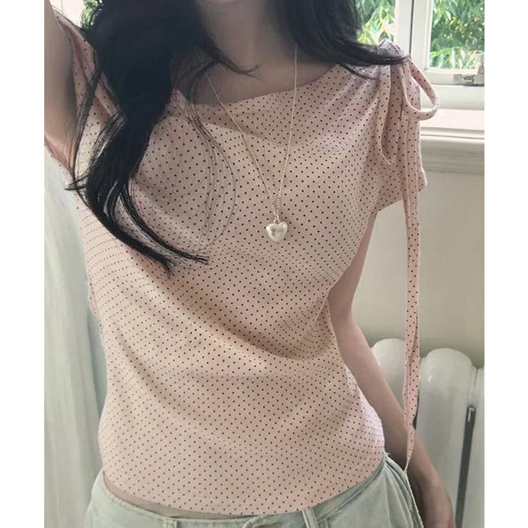 チョーカートップス半袖Tシャツレディースおしゃれtシャツアシンメトリー 可愛いリ… | SUNSHINE CLOSET | 詳細画像13 