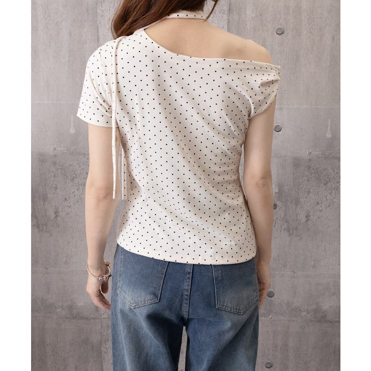 チョーカートップス半袖Tシャツレディースおしゃれtシャツアシンメトリー 可愛いリ… | SUNSHINE CLOSET | 詳細画像16 