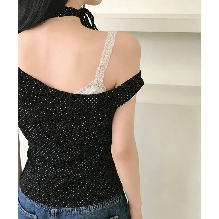 チョーカートップス半袖Tシャツレディースおしゃれtシャツアシンメトリー 可愛いリ… | SUNSHINE CLOSET | 詳細画像4 