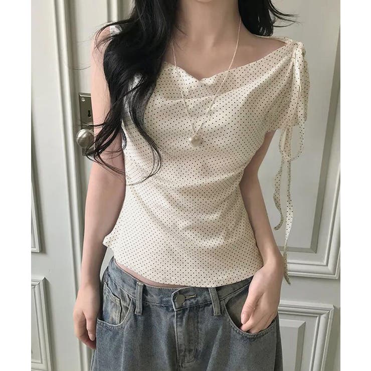 チョーカートップス半袖Tシャツレディースおしゃれtシャツアシンメトリー 可愛いリ… | SUNSHINE CLOSET | 詳細画像6 