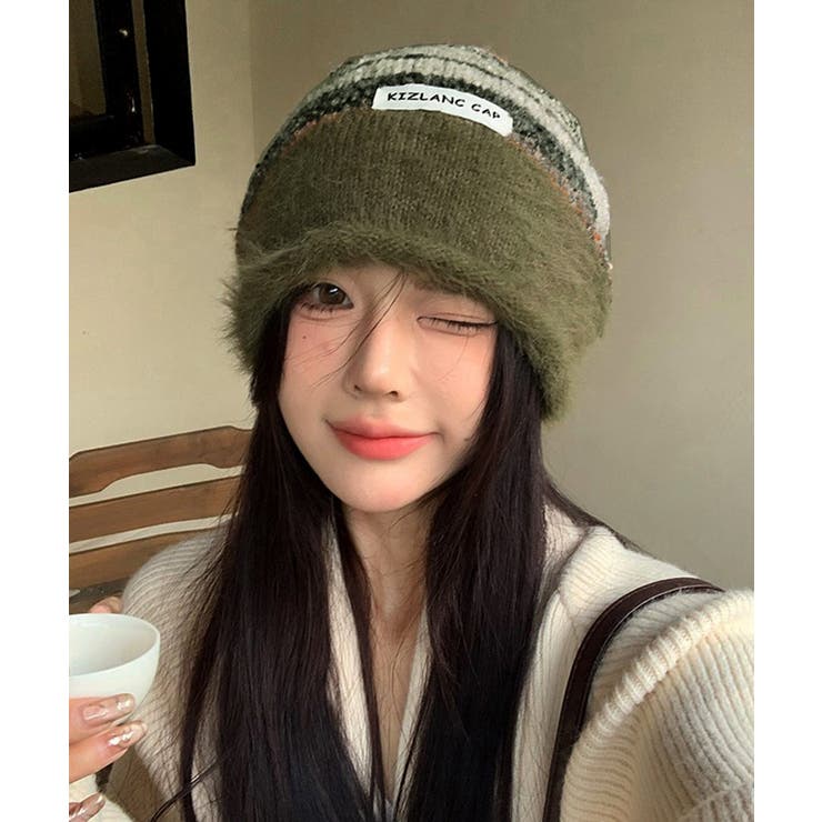 ミックスニット帽 もこもこニットキャップ | SUNSHINE CLOSET | 詳細画像12 