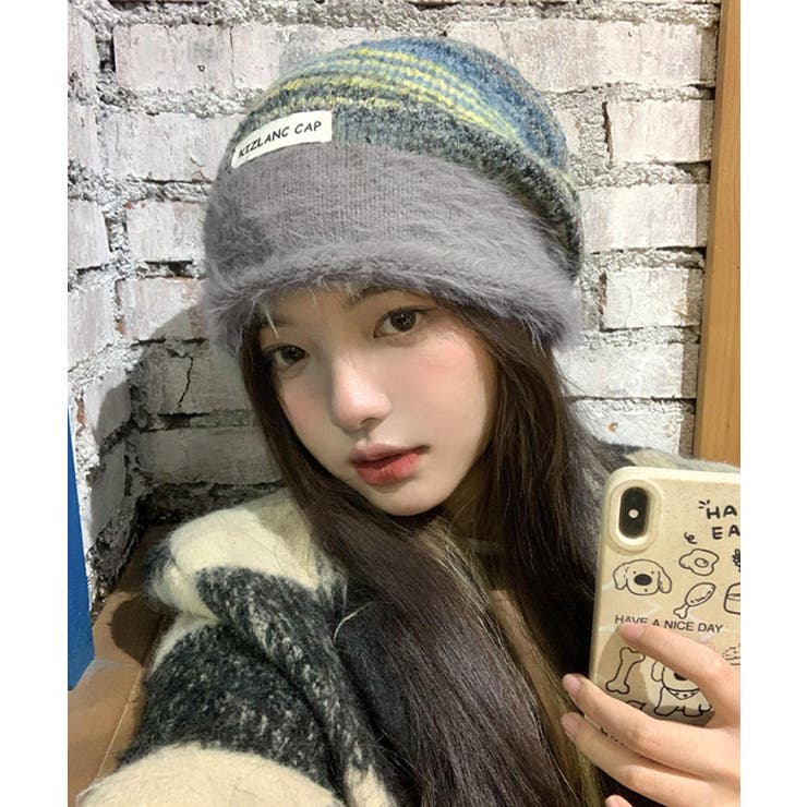 ミックスニット帽 もこもこニットキャップ | SUNSHINE CLOSET | 詳細画像7 