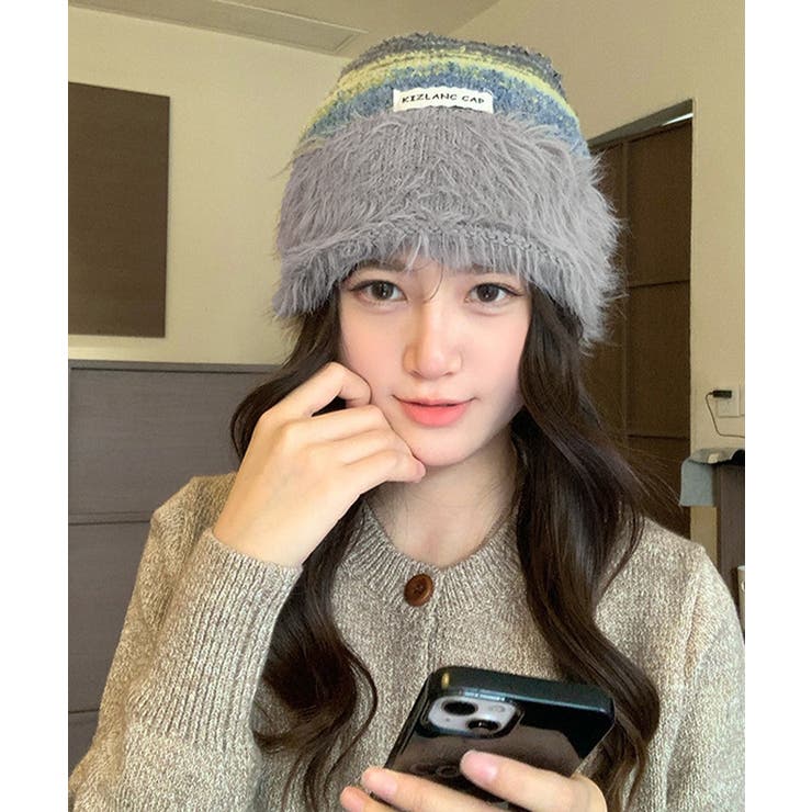 ミックスニット帽 もこもこニットキャップ | SUNSHINE CLOSET | 詳細画像8 