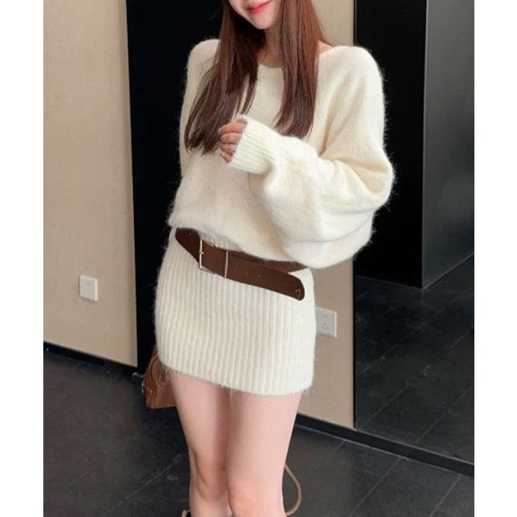 ミニニットワンピースウエストマーク韓国風 | SUNSHINE CLOSET | 詳細画像10 