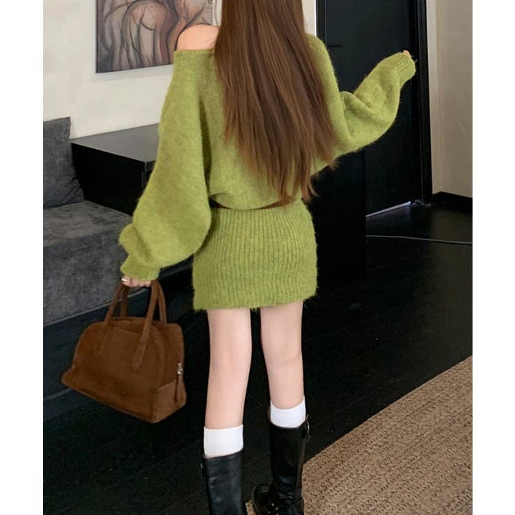 ミニニットワンピースウエストマーク韓国風 | SUNSHINE CLOSET | 詳細画像25 