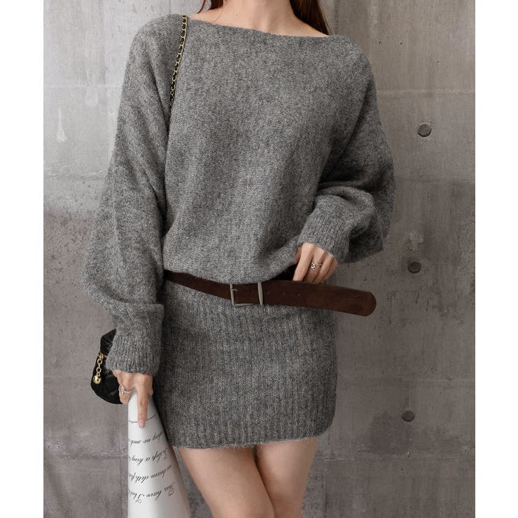 ミニニットワンピースウエストマーク韓国風 | SUNSHINE CLOSET | 詳細画像29 