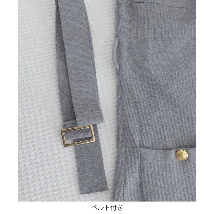 ミニニットワンピース ゴールドボタン上品 | SUNSHINE CLOSET | 詳細画像23 