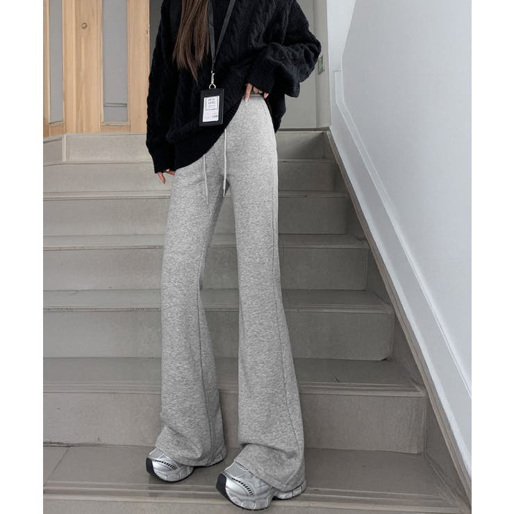 スウェットパンツ 裏起毛フレアパンツ美脚 | SUNSHINE CLOSET | 詳細画像2 