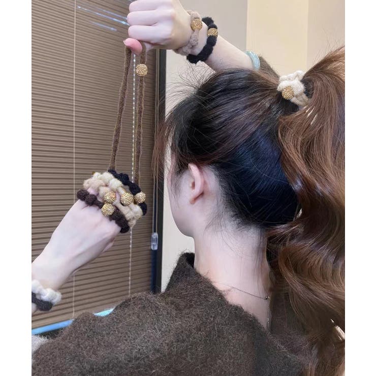 モコモコボリュームヘアアクセサリーセット 韓国風ビジューヘアゴム 大人可愛い髪飾… | SUNSHINE CLOSET | 詳細画像10 