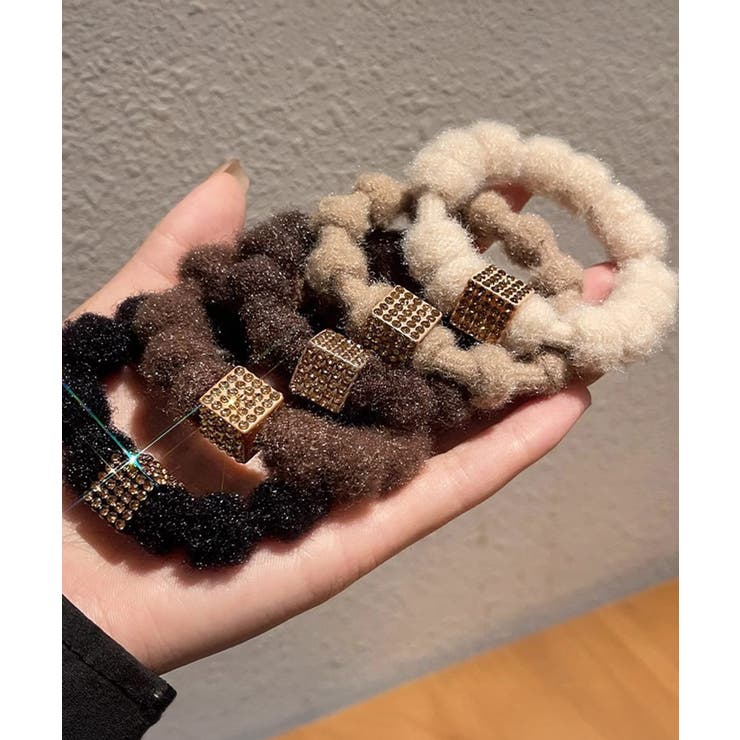 モコモコボリュームヘアアクセサリーセット 韓国風ビジューヘアゴム 大人可愛い髪飾… | SUNSHINE CLOSET | 詳細画像5 