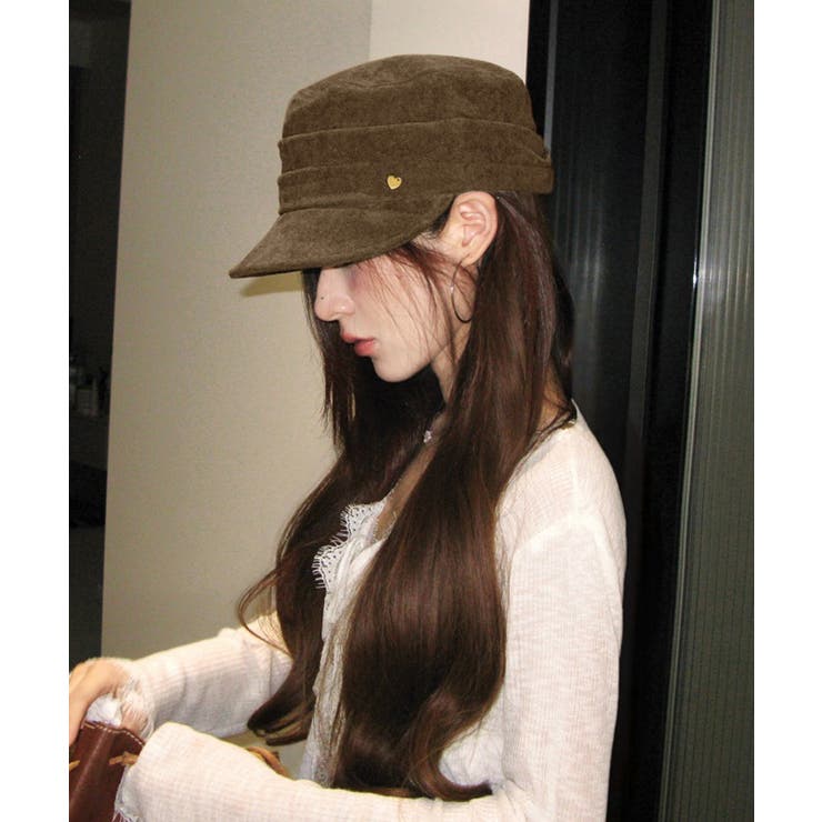 ワンポイントキャスケット スエード調帽子 | SUNSHINE CLOSET | 詳細画像1 