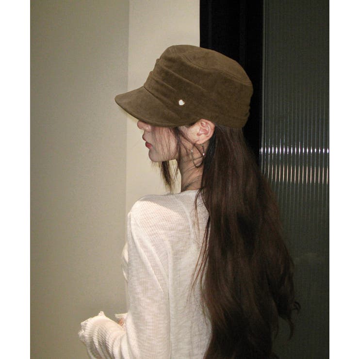 ワンポイントキャスケット スエード調帽子 | SUNSHINE CLOSET | 詳細画像3 