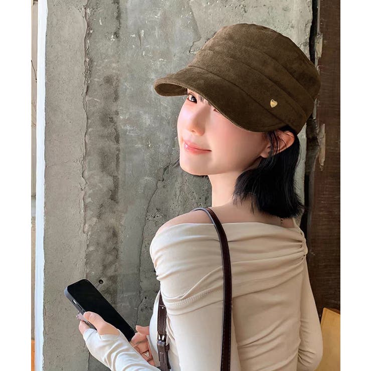 ワンポイントキャスケット スエード調帽子 | SUNSHINE CLOSET | 詳細画像4 