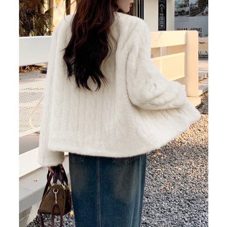 ノーカラーファージャケットゴールドボタン | SUNSHINE CLOSET | 詳細画像9 