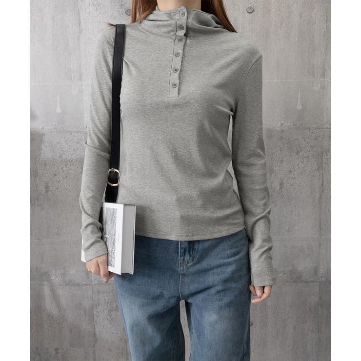 フード付きリブカットソーレディース長袖T | SUNSHINE CLOSET | 詳細画像17 