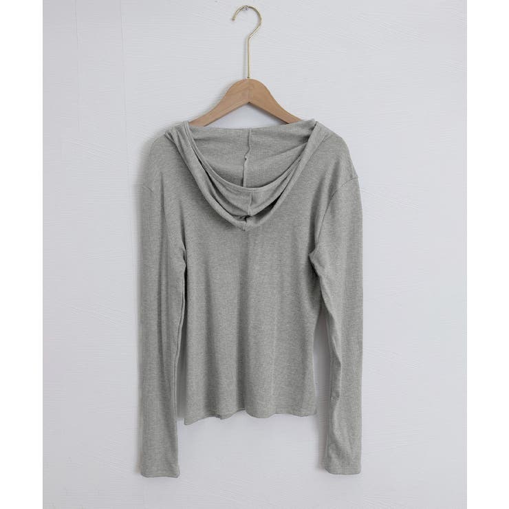 フード付きリブカットソーレディース長袖T | SUNSHINE CLOSET | 詳細画像23 