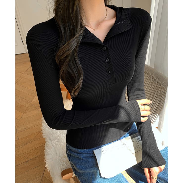 フード付きリブカットソーレディース長袖T | SUNSHINE CLOSET | 詳細画像7 