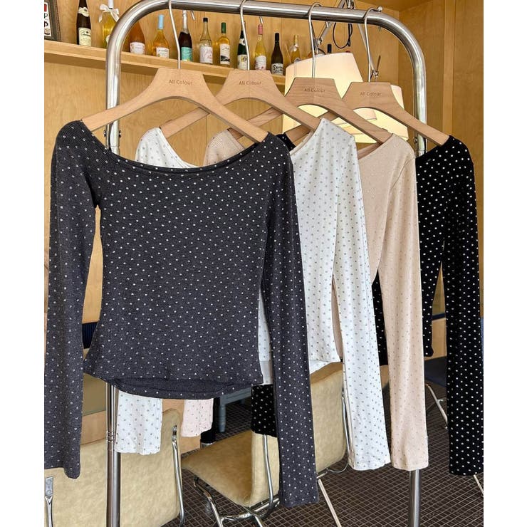 肩出しtシャツレディース ワンショルダーt長袖肌見せカットソーセクシー タイトト… | SUNSHINE CLOSET | 詳細画像15 