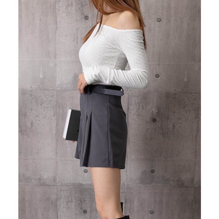 肩出しtシャツレディース ワンショルダーt長袖肌見せカットソーセクシー タイトト… | SUNSHINE CLOSET | 詳細画像19 