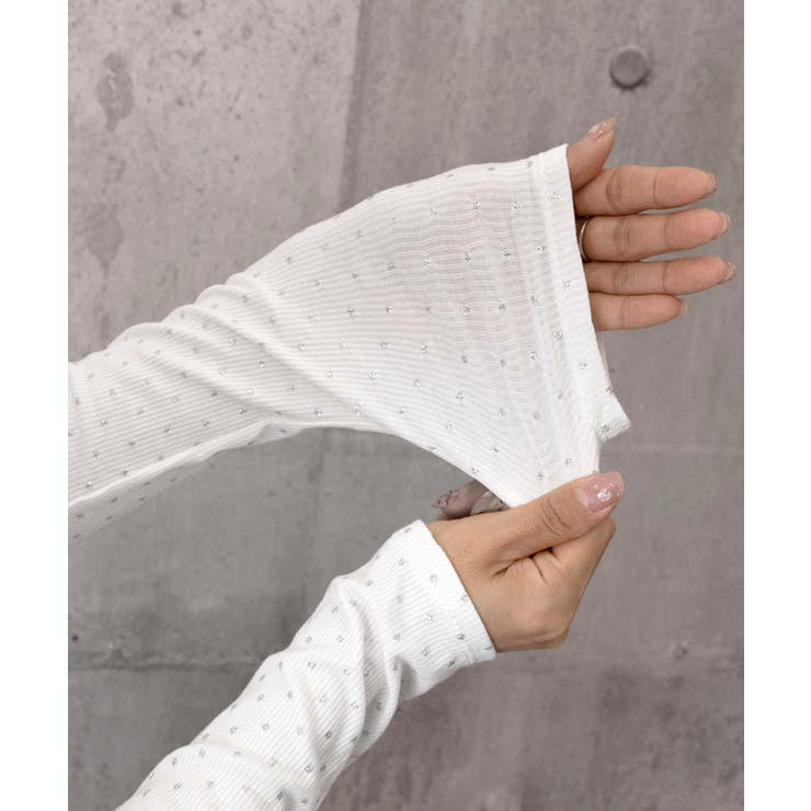 肩出しtシャツレディース ワンショルダーt長袖肌見せカットソーセクシー タイトト… | SUNSHINE CLOSET | 詳細画像21 