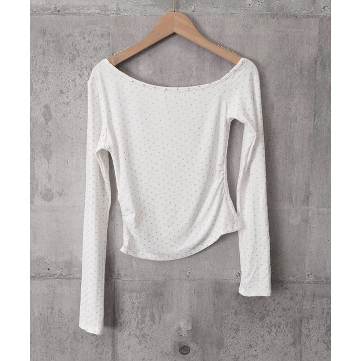 肩出しtシャツレディース ワンショルダーt長袖肌見せカットソーセクシー タイトト… | SUNSHINE CLOSET | 詳細画像22 