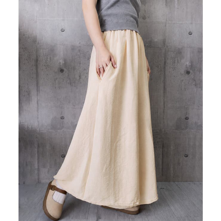 レディース ハイウエストロングガウチョパンツ 涼しい | SUNSHINE CLOSET | 詳細画像28 