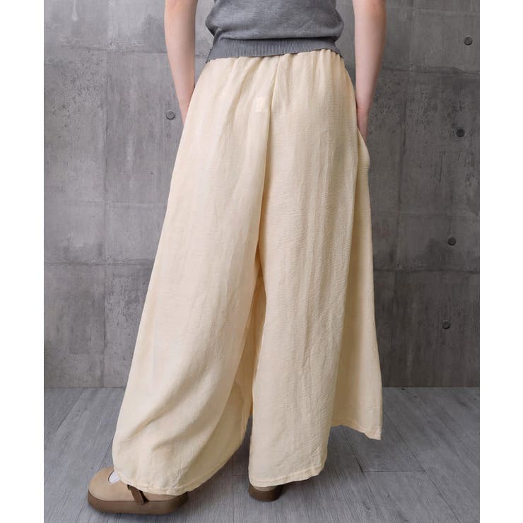 レディース ハイウエストロングガウチョパンツ 涼しい | SUNSHINE CLOSET | 詳細画像29 