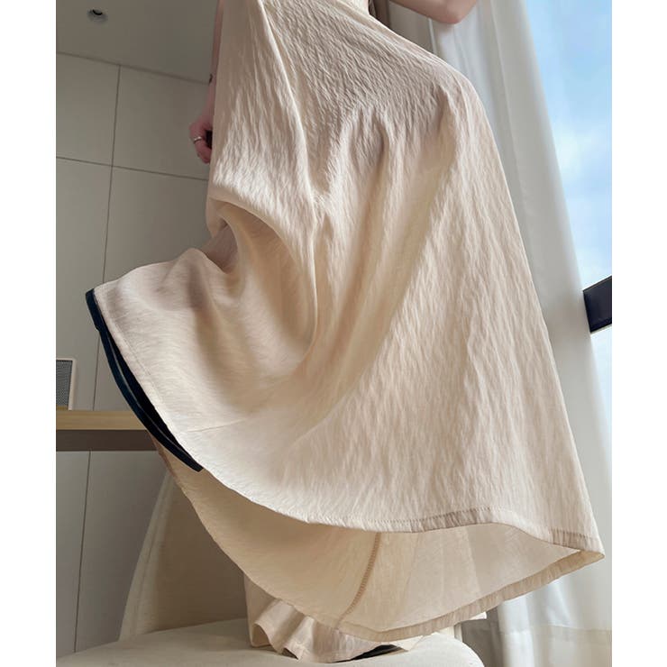 レディース ハイウエストロングガウチョパンツ 涼しい | SUNSHINE CLOSET | 詳細画像7 