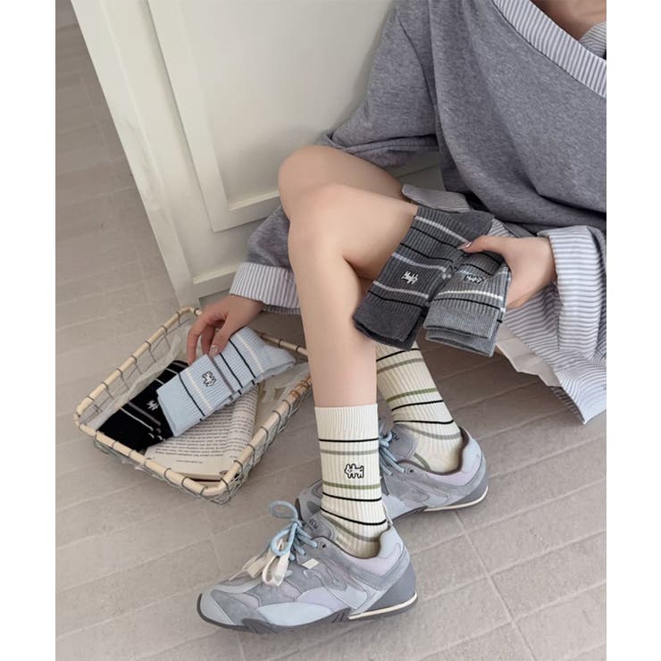 リブソックス レディース ミドル丈 靴下 | SUNSHINE CLOSET | 詳細画像10 