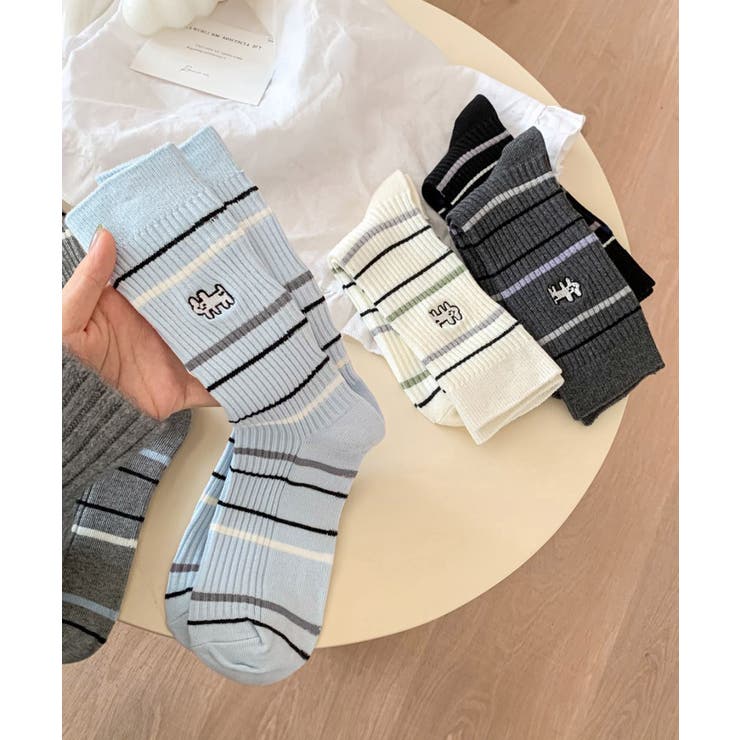 リブソックス レディース ミドル丈 靴下 | SUNSHINE CLOSET | 詳細画像17 