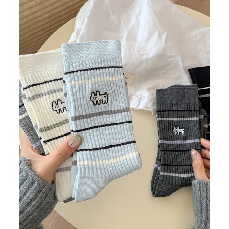 リブソックス レディース ミドル丈 靴下 | SUNSHINE CLOSET | 詳細画像18 