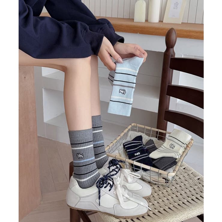 リブソックス レディース ミドル丈 靴下 | SUNSHINE CLOSET | 詳細画像2 