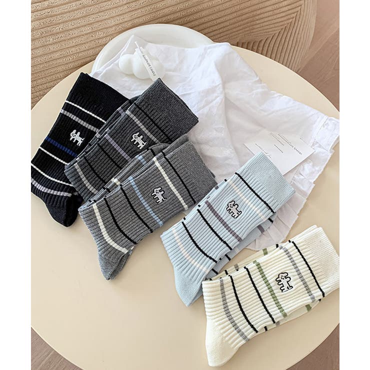 リブソックス レディース ミドル丈 靴下 | SUNSHINE CLOSET | 詳細画像21 