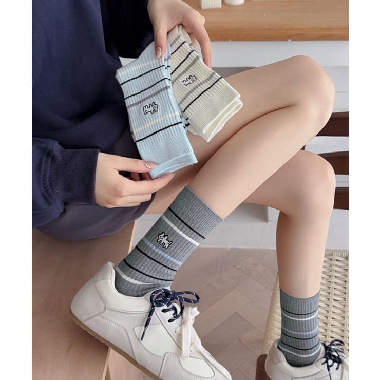 リブソックス レディース ミドル丈 靴下 | SUNSHINE CLOSET | 詳細画像4 