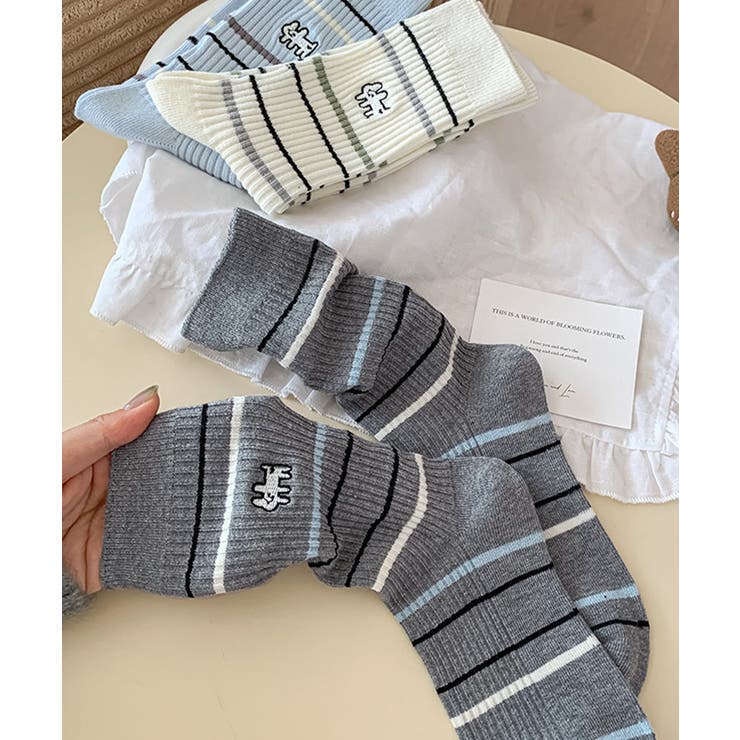 リブソックス レディース ミドル丈 靴下 | SUNSHINE CLOSET | 詳細画像6 