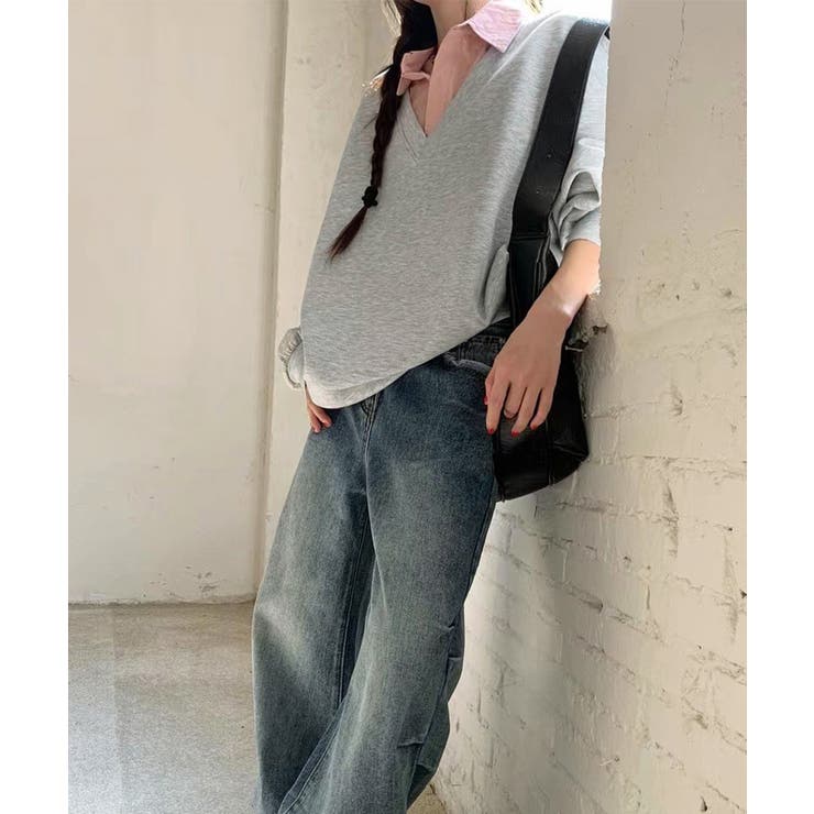 シャツ襟切り替えスウェットレディース長袖 | SUNSHINE CLOSET | 詳細画像6 