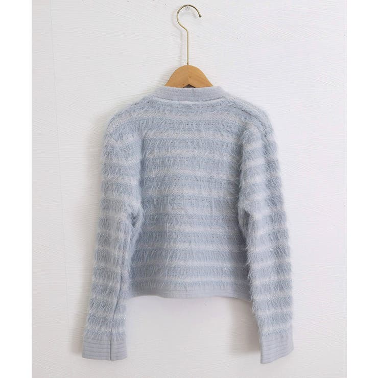 上品フェザーヤーンニットトップス長袖 レディースショート丈ニットジャケット韓国風… | SUNSHINE CLOSET | 詳細画像32 