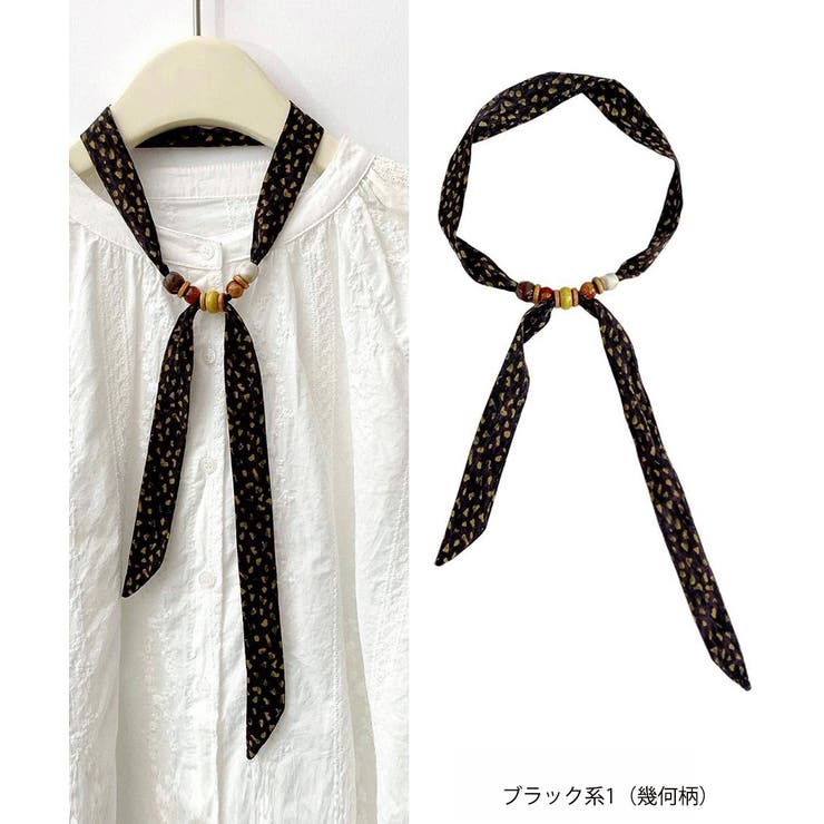 レトロ風 ナロースカーフ ペイズリー柄 | SUNSHINE CLOSET | 詳細画像10 