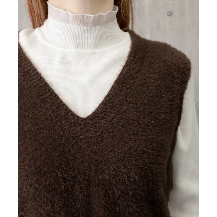 シャギーニットベストショート丈ニットジレ | SUNSHINE CLOSET | 詳細画像20 