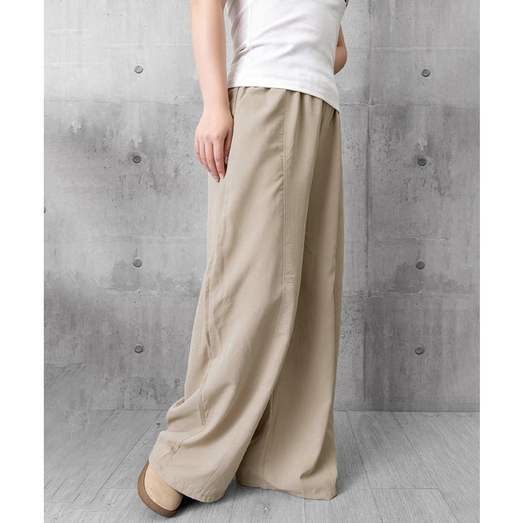 韓国風 脚長見え美脚ワイドパンツレディース ハイウエストスポーティーパンツY2K… | SUNSHINE CLOSET | 詳細画像18 