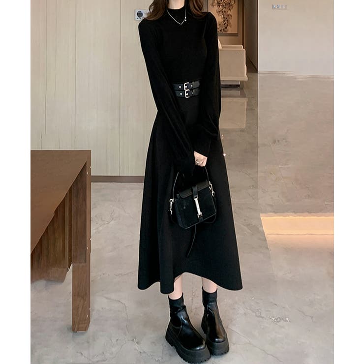 ベルト飾りロングワンピースウエストマーク | SUNSHINE CLOSET | 詳細画像8 