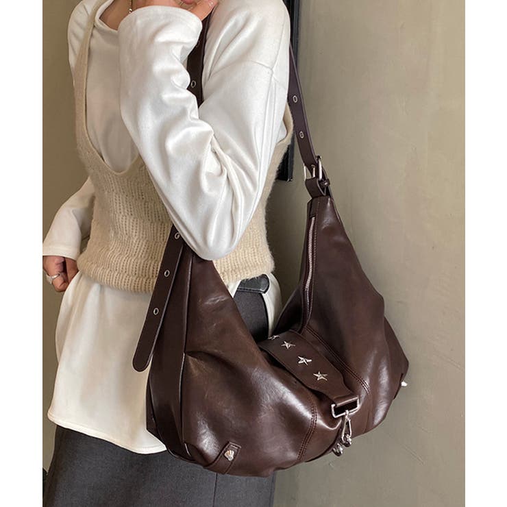 レディース レトロ風ワンショルダートート ユニセックスボディバッグ | SUNSHINE CLOSET | 詳細画像16 