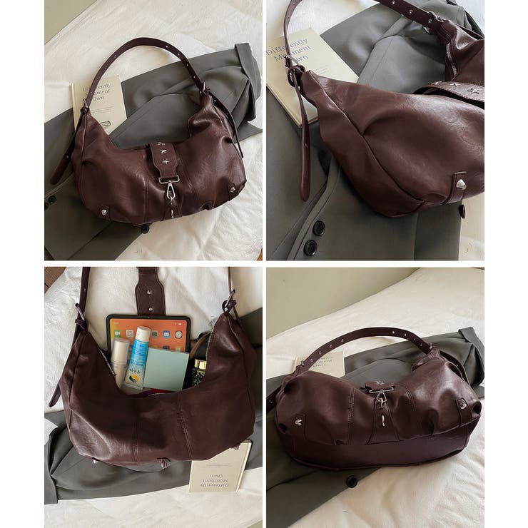 レディース レトロ風ワンショルダートート ユニセックスボディバッグ | SUNSHINE CLOSET | 詳細画像20 