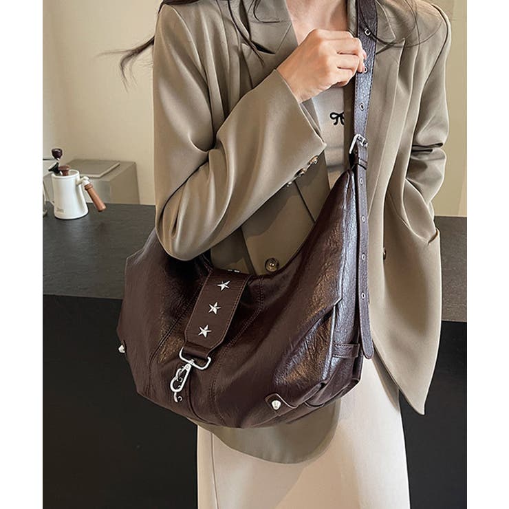 レディース レトロ風ワンショルダートート ユニセックスボディバッグ | SUNSHINE CLOSET | 詳細画像6 